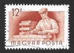 Stamps Hungary -  1118 - Albañil