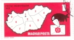 Sellos de Europa - Hungra -  Códigos Postales