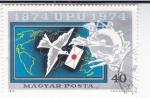 Stamps Hungary -  centenario U.P.U. (Unión Postal Universal)