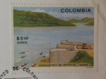 Stamps : America : Colombia :  Hidroeléctrica del Río Prado- departamento del Tolima - Turismo 