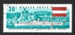 Sellos de Europa - Hungr�a -  1828 - XXV Sesión de la Comisión del Danubio