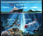 Sellos del Mundo : Europa : M�naco : Exploraciones de Monaco 2017-20