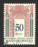 Stamps Hungary -  3474 - Diseños Populares Ornamentados