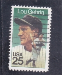 Stamps United States -  Lou Gehriq