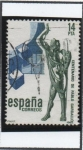 Stamps Spain -  Centenario d' escultor Pablo Gallardo