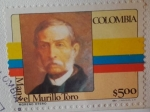Sellos del Mundo : America : Colombia : Manuel Murillo Toro (1816-18880) Médico - Dos veces presidente de los Estados Unidos de Colombia (18