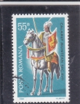 Stamps Romania -  Jinete munteniano, siglo XVII