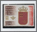 Stamps Spain -  Estatutos d' Autonomía: Murcia