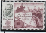 Stamps Spain -  Europa CEPT Miguel d' Cervantes: