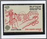 Stamps Spain -  Europa CEPT: Joven Orquesta Nacional
