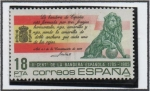 Stamps Spain -  II centenario d' l' Bandera Española. León d' Congreso