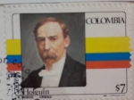 Sellos del Mundo : America : Colombia : Carlos Holguín Marino (1832-1894) - Presidente entre 1888 al 1892