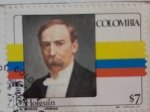 Sellos de America - Colombia -  Carlos Holguín Marino (1832-1894) - Presidente entre 1888 al 1892