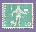 Stamps Switzerland -  INTERCAMBIO