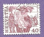 Stamps Switzerland -  INTERCAMBIO