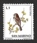 Sellos de Europa - San Marino -  777 - Gorrión Italiano