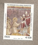 Sellos de Europa - Italia -  VII Centenario de la regla franciscana