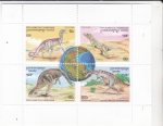 Stamps Cambodia -  ANIMALES PREHISTÓRICOS