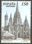 Stamps Spain -  3556 - exposicion filatelica nacional exfilna 98, catedral de barcelona