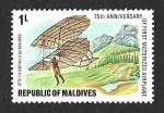 Sellos de Asia - Maldivas -  719 - LXXV Aniversario del 1º Avión a Motor