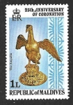 Stamps Maldives -  743 - XXV Aniversario de la Coronación de Isabel II