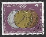 Stamps : America : Panama :  487C - Medallas de los X JJOO. Grenoble.