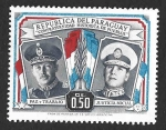 Stamps Paraguay -  488 - Visita del Pres. Juan D. Perón de Argentina