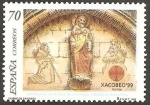 Sellos de Europa - Espa�a -  3618 - año santo compostelano, xacobeo 99, iglesia de santiago (sanguesa-navarra)