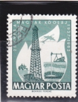 Stamps Hungary -  pozos petrolifero