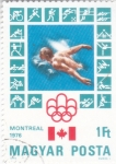 Stamps Hungary -  OLIMPIADA MONTREAL'76