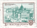 Stamps : Europe : Hungary :  panorámica de Budapest 1972