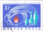 Stamps Hungary -  Congreso educativo