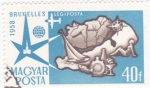Stamps Hungary -  Bruselas 1958