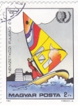 Stamps Hungary -  Windsurfing-Año Internacional de la Juventud