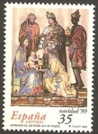 Stamps Spain -  3685 - navidad, la adoracion de los reyes