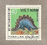 Sellos de Asia - Vietnam -  Stegosaurus