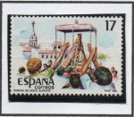 Stamps Spain -  Grandes Fiestas Populares Españolas:  Romería d' Roció