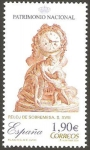 Stamps Spain -  SH4071D - patrimonio nacional, reloj de sobremesa del siglo XVIII