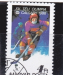 Stamps Hungary -  OLIMPIADA CALGARY'88