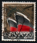 Stamps Spain -  XXV aniv. alzam. nac.