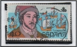 Stamps Spain -  V Centenario d' Descubrimiento d' América: Juan d' l' Cosa