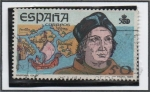 Stamps Spain -  V Centenario d' Descubrimiento d' América: Cristóbal colon
