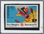 Stamps Spain -  Barcelona'92 I serie Preolímpica. Balmiton