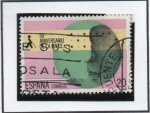 Stamps Spain -  50 Anv. d' l' organización nacional d' ciegos Españoles