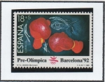 Sellos de Europa - Espa�a -  Barcelona'92 II serie Pre-Olímpica: Boxeo