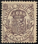 Stamps Europe - Spain -  Timbre móvil