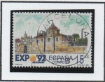 Stamps Spain -  Expo d' Sevilla: Monasterio  d' Santa María d' l' Cuevas