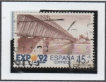 Sellos de Europa - Espaa -  Expo d' Sevilla: Puente d' l' Cartuja
