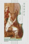Stamps France -  la musica , arpa