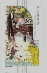 Stamps France -  la musica, piano